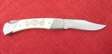 Schrade Knife LB7 Size Morning Star Native American Scrimshaw Series 1982 USA All Oringal Unused  Lot#197