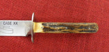 Case 01350 Old Time Stag Fixed Blade Knife 1991 NKCA Club USA