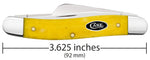 Case 20032 Medium Stockman Knife Smooth Yellow Bone USA 6318 SS