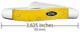 Case 20032 Medium Stockman Knife Smooth Yellow Bone USA 6318 SS