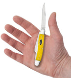 Case 20032 Medium Stockman Knife Smooth Yellow Bone USA 6318 SS