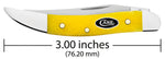 Case 20035 Small Texas Toothpick Smooth Yellow Bone Knife Stainless Blade USA 610096 SS