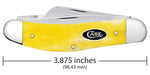 Case 20036 Sowbelly TB6339 SS Smooth Yellow Bone Handle USA Made NEW