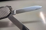 Victorinox Knife Diplomat Stainless Handle Classic Discontinued Swiss Army