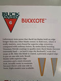 Buck 0180-SX2 180 Crosslock Solitaire Gold BuckCote Serrated Knife USA 180-29