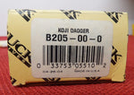 Buck 0205 205 Koji Hara Dagger "Stone-Step" Handle w/ Burlwood Inserts ATS-34 Fixed Blade Knife USA Lot#