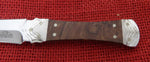 Buck 0205 205 Koji Hara Dagger "Stone-Step" Handle w/ Burlwood Inserts ATS-34 Fixed Blade Knife USA Lot#