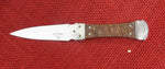 Buck 0205 205 Koji Hara Dagger "Stone-Step" Handle w/ Burlwood Inserts ATS-34 Fixed Blade Knife USA Lot#