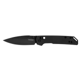 Kershaw 2051BLK Mini Iridium Knife Duralock Crossbar Lock D2 Black Aluminum