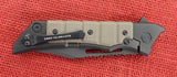 Zero Tolerance Knife by Kershaw ZT 0223 Tim Galyean Flipper 20CV Earth Brown G10/ Black Titanium  USA Made