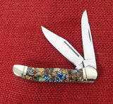 Hen & Rooster Knife 232 Copperhead 3 3/4" Multicolor Handle NEW