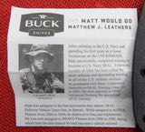 Buck 0245MCSMWG 245 Matt Would Go Knife 2015 Micarta 5160 BU-495