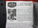 Buck 0245MCSMWG2 245 Matt Would Go Knife 2019 Micarta Cerekote 5160 BU-652