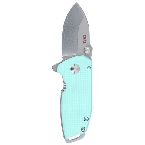 Columbia River CRKT 2485B Squid Compact Teal G10/Stainless Lucas Burnley D2 Assisted Flipper Knife