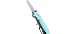 Columbia River CRKT 2485B Squid Compact Teal G10/Stainless Lucas Burnley D2 Assisted Flipper Knife