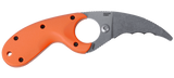 Columbia River CRKT 2511ER Bear Claw Orange GRN Blunt Tip Knife Veff Serrations Russ Kommer Design