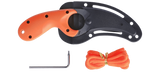 Columbia River CRKT 2511ER Bear Claw Orange GRN Blunt Tip Knife Veff Serrations Russ Kommer Design
