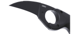 Columbia River CRKT 2516K Bear Claw Black GRN Fixed Knife Russ Kommer Design