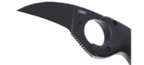 Columbia River CRKT 2516K Bear Claw Black GRN Fixed Knife Russ Kommer Design
