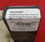 Case 25587 Small Swell Center Jack Pocket Knife Caribbean Blue Sawcut Bone USA Made 6225 1/2 SS