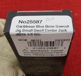 Case 25587 Small Swell Center Jack Pocket Knife Caribbean Blue Sawcut Bone USA Made 6225 1/2 SS