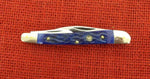 Hen & Rooster Knife 263-BLPB Wharncliffe Whittler 3 1/2" Blue Picked Bone Handle NEW