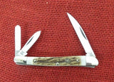 Hen & Rooster Knife 263-DS Wharncliffe Whittler 3 1/2" Stag Handle NEW