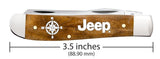 Case 27012 Mini Trapper Knife Jeep Antique Bone Engraved 6207 SS