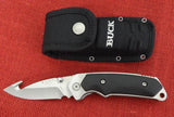 Buck 0278BKG 278BK 278 Folding Alpha Hunter Rubber Guthook Knife 2014 USA Lot#BU-452
