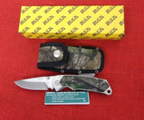 Buck 0279CM 279 Folding Alpha Hunter Camo Rubber Knife USA 2004 BU-612