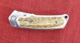 Buck 0279EKSBPA 279 Alpha Hunter Folding Knife 2011 Stag 24kt Battling Bucks Cutout Ltd Lot#BU-457