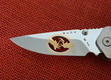 Buck 0279EKSBPA 279 Alpha Hunter Folding Knife 2011 Stag 24kt Battling Bucks BU-624
