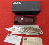 Buck 0279EKSBPA 279 Alpha Hunter Folding Knife 2011 Stag 24kt Battling Bucks BU-624