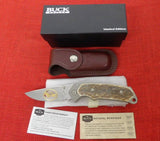Buck 0279EKSBPA 279 Alpha Hunter Folding Knife 2011 Stag 24kt Battling Bucks BU-624