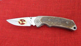 Buck 0279EKSBPA 279 Alpha Hunter Folding Knife 2011 Stag 24kt Battling Bucks BU-624