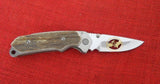 Buck 0279EKSBPA 279 Alpha Hunter Folding Knife 2011 Stag 24kt Battling Bucks BU-624
