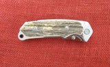 Buck 0279EKSBPA 279 Alpha Hunter Folding Knife 2011 Stag 24kt Battling Bucks BU-624