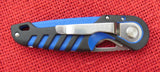 Buck 0281-BLX 281 NXT Liner Lock Knife Serrated Blade Blue 2005 USA Made Discontinued