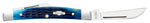Case 02845 Small Congress 2 Bld Blue Jig Bone 2023 Vault Knife USA