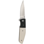Columbia River CRKT 2867 Curfew Assisted Flipper Knife white Micarta Kommer Design