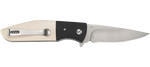Columbia River CRKT 2867 Curfew Assisted Flipper Knife white Micarta Kommer Design