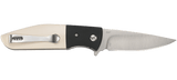 Columbia River CRKT 2867 Curfew Assisted Flipper Knife white Micarta Kommer Design