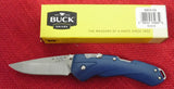 Buck 0288BLS 288 QuickFire Assisted Opening Knife USA 2021 Lockback Blue Handle  Lot#BU-326