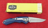 Buck 0288BLS 288 QuickFire Assisted Opening Knife USA 2021 Lockback Blue Handle  Lot#BU-326