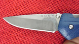 Buck 0288BLS 288 QuickFire Assisted Opening Knife USA 2021 Lockback Blue Handle  Lot#BU-326