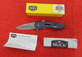 Buck 0290BLS1 290 Rush Assisted Knife Blue Aluminum USA BU-523