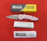 Buck 0292PNS 292 Impulse Assisted Knife Pink Aluminum 2008 USA BU-524