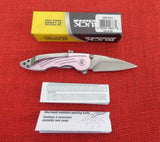 Buck 0292PNS 292 Impulse Assisted Knife Pink Aluminum 2008 USA BU-524