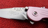 Buck 0292PNS 292 Impulse Assisted Knife Pink Aluminum CJ Signed BU-461