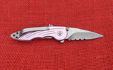 Buck 0292PNX 292 Impulse Serrated Assisted Knife Pink Aluminum 2008 USA BU-525